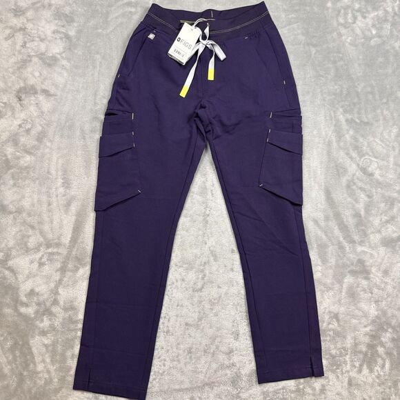 FIGS NWT  Women’s Soeng Petite Scrub Pants Sz: XXS Color: Purple W23SW200P - Picture 1 of 8